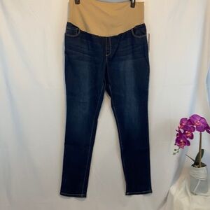 Three Seasons Maternity Women’s Skinny Jean with Neutral Belly Band Size XXL